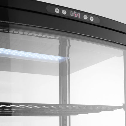 Arktic Kühlvitrine 270 Liter – Schwarz – 230 V / 290 W – 520 × 550 × 1870 mm – weitere Produktansicht