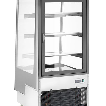 Arktic Kühlvitrine mit 3 geneigten Regalen – 230 V / 480 W – 833 × 650 × 1460 mm – weitere Produktansicht