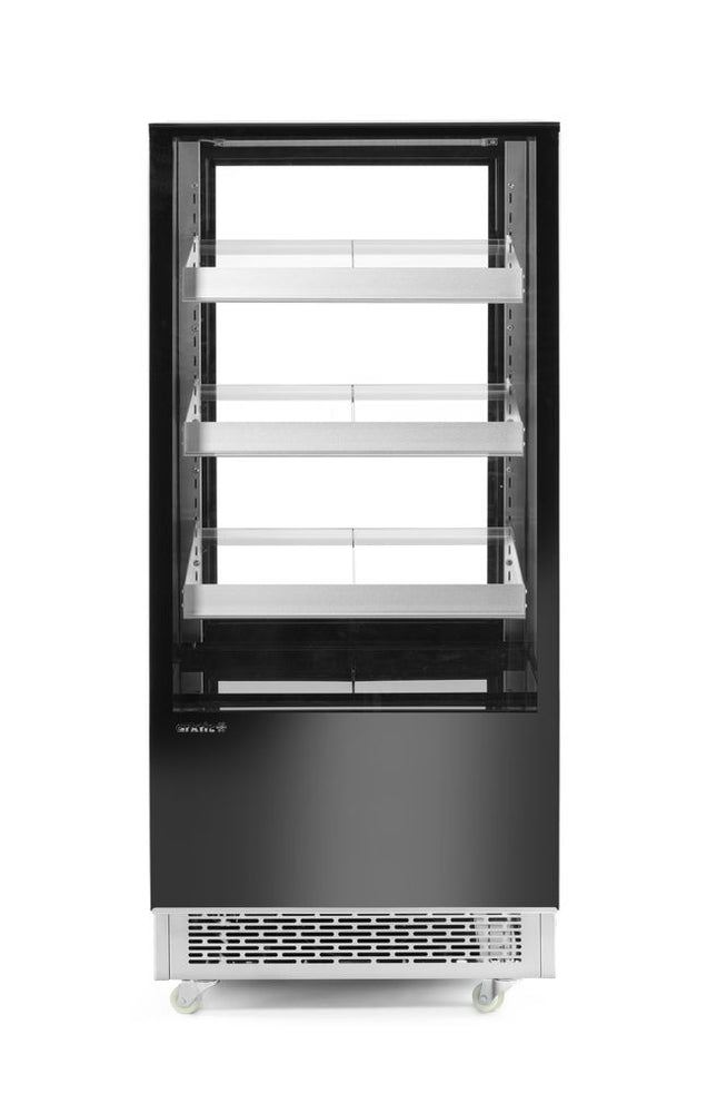 Arktic Kühlvitrine mit 3 geneigten Regalen – 230 V / 480 W – 833 × 650 × 1460 mm – Produktansicht