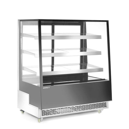 Arktic Kühlvitrine mit 3 geneigten Regalen – Schwarz – 230 V / 490 W – 833 × 1200 × 1460 mm – weitere Produktansicht