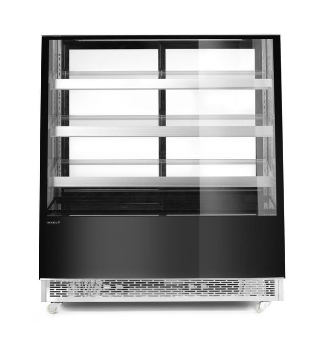 Arktic Kühlvitrine mit 3 geneigten Regalen – Schwarz – 230 V / 490 W – 833 × 1200 × 1460 mm – Produktansicht