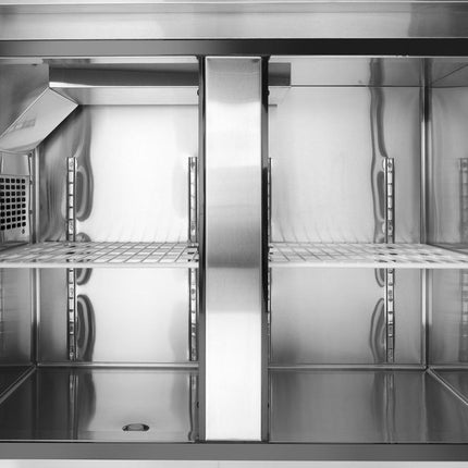 Arktic Kühltisch – zweitürig Kitchen Line 220 L – Kitchen Line – 166 l – 230 V / 270 W – 600 × 1200 × 840 mm – weitere Produktansicht
