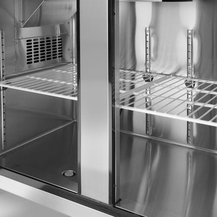 Arktic Kühltisch – zweitürig Kitchen Line 220 L – Kitchen Line – 166 l – 230 V / 270 W – 600 × 1200 × 840 mm – weitere Produktansicht