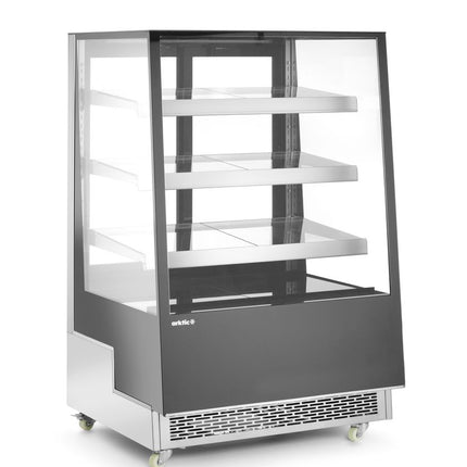 Arktic Kühlvitrine mit 3 geneigten Regalen – 230 V / 490 W – 833 × 900 × 1460 mm – weitere Produktansicht