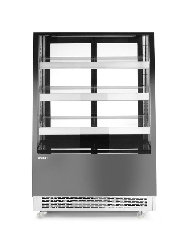 Arktic Kühlvitrine mit 3 geneigten Regalen – 230 V / 490 W – 833 × 900 × 1460 mm – Produktansicht