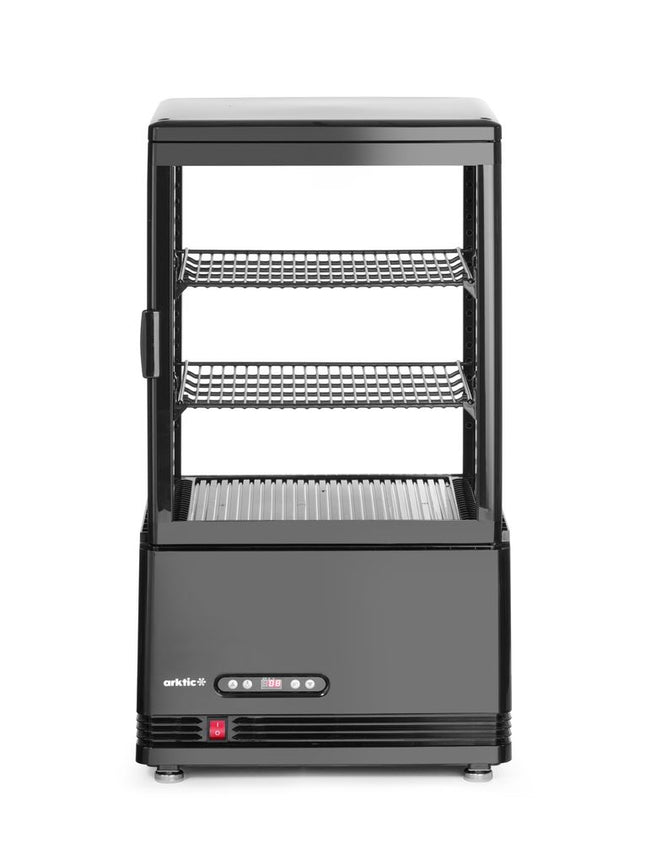 Arktic Aufsatz-Kühlvitrine 58 Liter – schwarz – 230 V / 170 W – 406 × 452 × 830 mm – Produktansicht