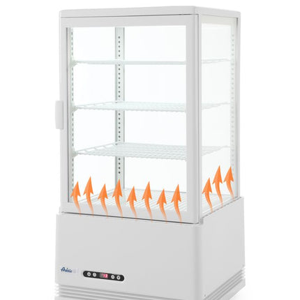 Arktic Aufsatz-Kühlvitrine 68 Liter – weiß – 230 V / 170 W – 397 × 444 × 875 mm – weitere Produktansicht