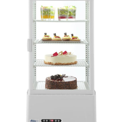 Arktic Aufsatz-Kühlvitrine 78 Liter – Weiß – 230 V / 170 W – 397 × 444 × 940 mm – weitere Produktansicht