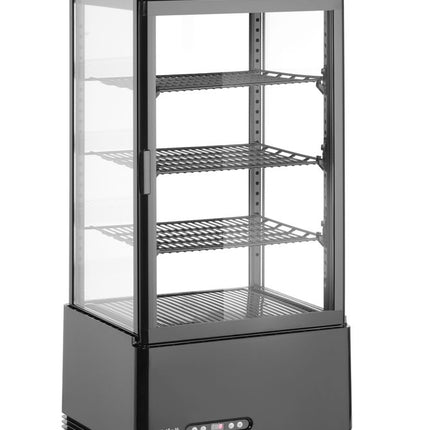 Arktic Aufsatz-Kühlvitrine 78 Liter – schwarz – 230 V / 170 W – 397 × 444 × 940 mm – weitere Produktansicht