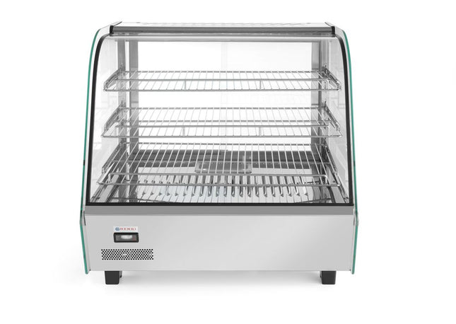HENDI Beheiztes Thekendisplay – 120 Liter – 230 V / 1100 W – 685 × 575 × 680 mm – Produktansicht