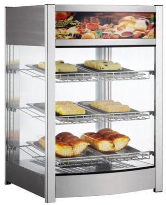 HENDI Warmhaltevitrine – 97 Liter – 230 V / 800 W – 460 × 467 × 785 mm – weitere Produktansicht