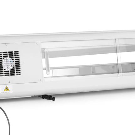 Arktic Sushi-Vitrine 5x GN 1 / 3 – 230 V / 160 W – 445 × 1307 × 327 mm – weitere Produktansicht