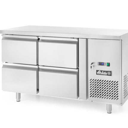 Arktic Kühltisch mit 4 Schubladen Profi Line 280 l – Profi Line – 90 l – 230 V / 250 W – 700 × 1360 × 840 mm – weitere Produktansicht