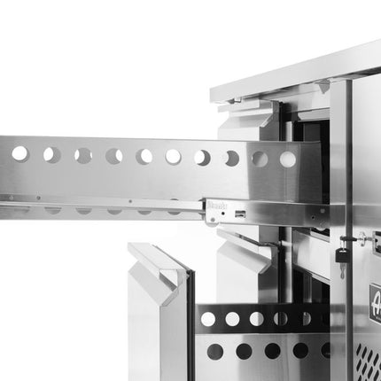 Arktic Kühltisch mit 4 Schubladen Profi Line 280 l – Profi Line – 90 l – 230 V / 250 W – 700 × 1360 × 840 mm – weitere Produktansicht