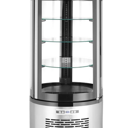 Arktic Kuchenvitrine – rund 100 l – 230 V / 210 W – Ø 480 × H 1065 mm – Produktansicht