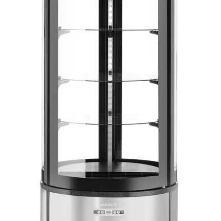 Arktic Kuchenvitrine – rund 360 l – 230 V / 460 W – Ø 680 × H 1755 mm – Produktansicht