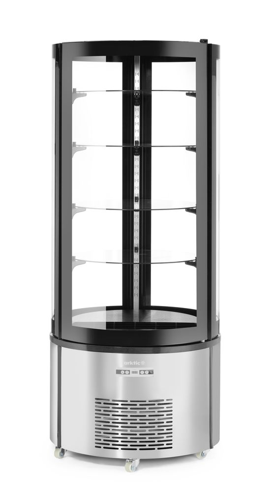 Arktic Kuchenvitrine – rund 360 l – 230 V / 460 W – Ø 680 × H 1755 mm – Produktansicht
