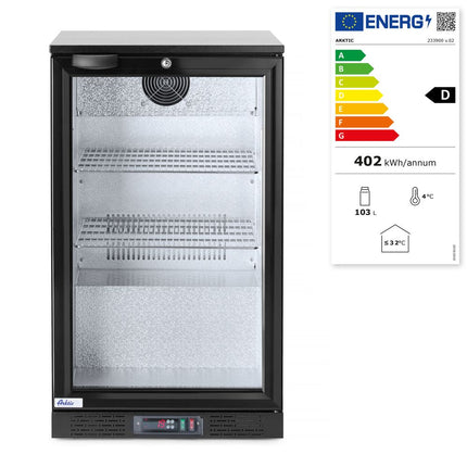 Arktic Kühlschrank hinten mit einer Tür – 86 l – Schwarz – 230 V / 120 W – 500 × 530 × 865 mm – weitere Produktansicht