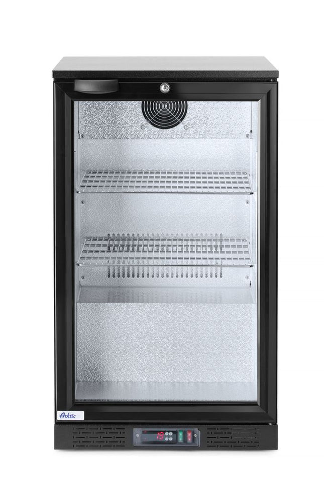 Arktic Kühlschrank hinten mit einer Tür – 86 l – Schwarz – 230 V / 120 W – 500 × 530 × 865 mm – Produktansicht