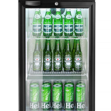 Arktic Kühlschrank hinten mit einer Tür – 86 l – Schwarz – 230 V / 120 W – 500 × 530 × 865 mm – weitere Produktansicht