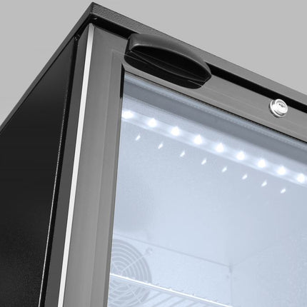 Arktic Kühlschrank hinten mit einer Tür – 86 l – Schwarz – 230 V / 120 W – 500 × 530 × 865 mm – weitere Produktansicht