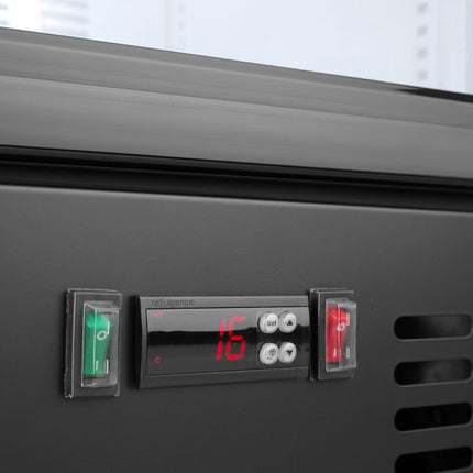 Arktic Kühlschrank hinten mit einer Tür – 300 l – Schwarz – 230 V / 195 W – 528 × 600 × 1820 mm – weitere Produktansicht