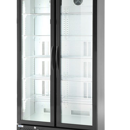 Arktic Kühlschrank mit doppelter Tür auf der Rückseite – 384 l – Schwarz – 230 V / 365 W – 940 × 635 × 1983 mm – weitere Produktansicht