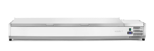 Arktic Aufsatz-Kühlvitrine Gastronorm 1 / 3 – 8x GN 1 / 3 – GN 1 / 3 – 48 l – 230 V / 180 W – 420 × 1805 × 630 mm – Produktansicht