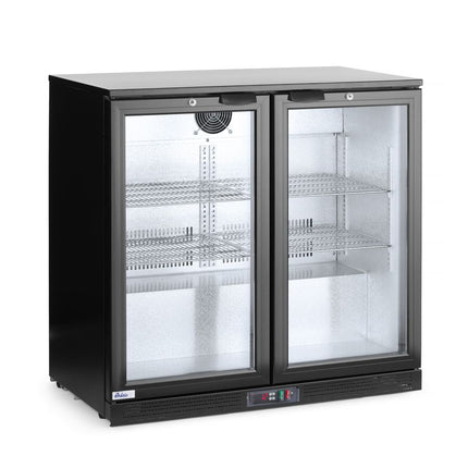 Arktic Kühlschrank mit doppelter Tür auf der Rückseite – 158 l – Schwarz – 230 V / 160 W – 900 × 530 × 865 mm – weitere Produktansicht