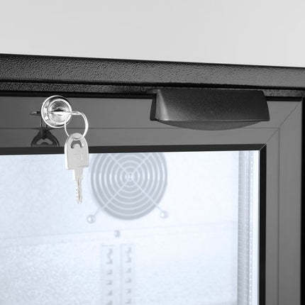Arktic Kühlschrank mit doppelter Tür auf der Rückseite – 158 l – Schwarz – 230 V / 160 W – 900 × 530 × 865 mm – weitere Produktansicht