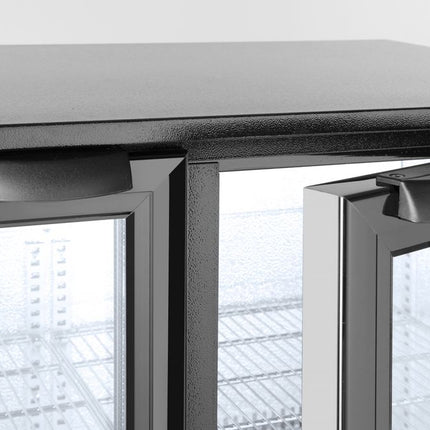 Arktic Kühlschrank mit doppelter Tür auf der Rückseite – 158 l – Schwarz – 230 V / 160 W – 900 × 530 × 865 mm – weitere Produktansicht