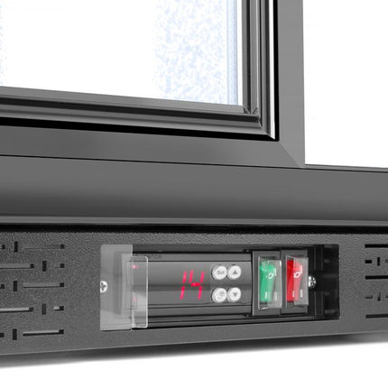 Arktic Kühlschrank hinten mit doppelten Schiebetüren – 158 l – Schwarz – 230 V / 160 W – 520 × 900 × 870 mm – weitere Produktansicht