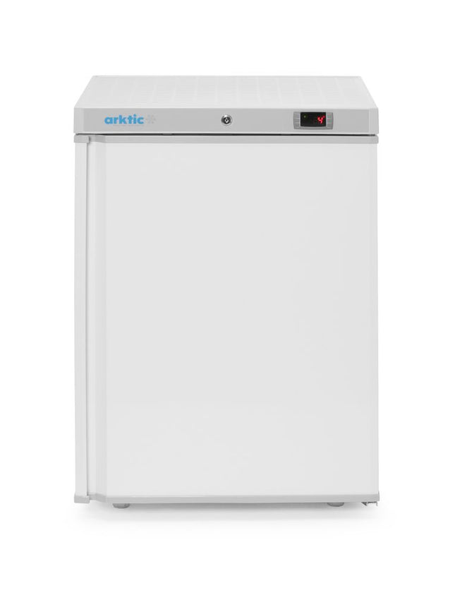 Arktic Budget Line Kühlschrank in weiß lackiertem Stahlgehäuse – 100 l – 230 V / 110 W – 637 × 600 × H 835 mm – Produktansicht