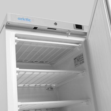 Arktic Gefrierschrank in weiß lackiertem Stahlgehäuse – Budget Line – 100 l – 230 V / 130 W – 637 × 600 × H 835 mm – Weitere Ansicht
