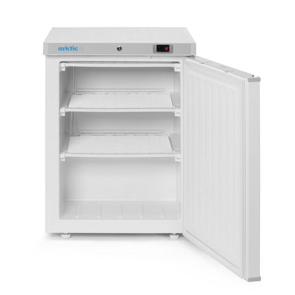 Arktic Gefrierschrank in weiß lackiertem Stahlgehäuse – Budget Line – 100 l – 230 V / 130 W – 637 × 600 × H 835 mm – Detailansicht