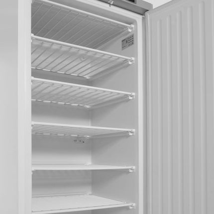 Arktic Gefrierschrank in weiß lackiertem Stahlgehäuse – Budget Line – 455 l – 230 V / 350 W – 744 × 775 × H 1900 mm – Detailansicht 3
