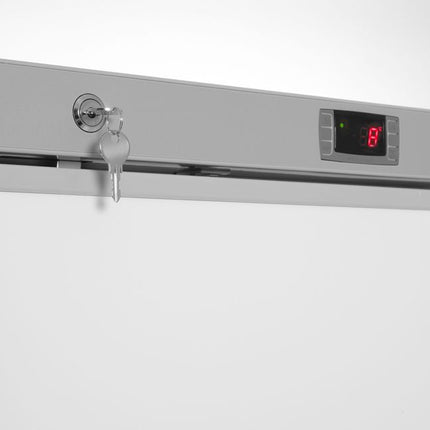 Arktic Gefrierschrank in weiß lackiertem Stahlgehäuse – Budget Line – 455 l – 230 V / 350 W – 744 × 775 × H 1900 mm – Weitere Ansicht