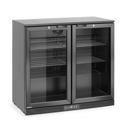 Arktic Bar-Kühlschrank mit doppelter Tür – 158 l – 230 V / 160 W – Schwarz – 530 × 900 × H 870 mm – Weitere Produktansicht