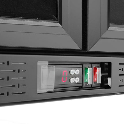 Arktic Bar-Kühlschrank mit doppelter Tür – 158 l – 230 V / 160 W – Schwarz – 530 × 900 × H 870 mm – Detailansicht