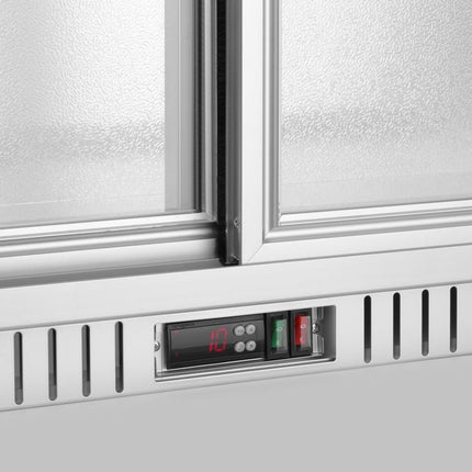 Arktic Bar-Kühlschrank mit 2 Schiebetüren – 150 l – 230 V / 175 W – Silber – 900 × 520 × H 840 mm – Detailansicht 2