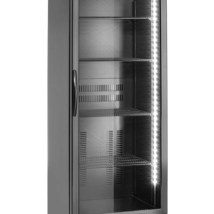 Arktic Bar-Kühlschrank mit einer Tür – 243 l – 230 V / 195 W – Schwarz – 530 × 600 × H 1820 mm – Weitere Produktansicht