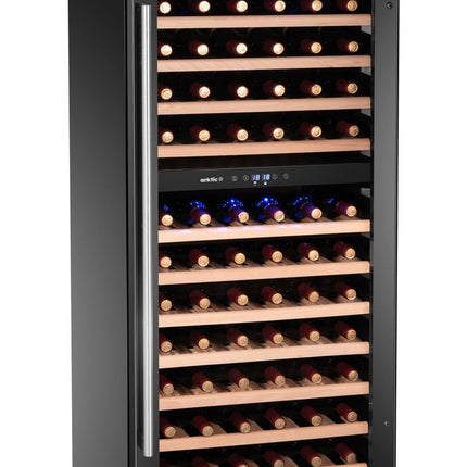 Arktic Weinkühler –  2 Zonen –  124 Flaschen – Schwarz – 569 × 595 × H 1397 mm – Weitere Produktansicht