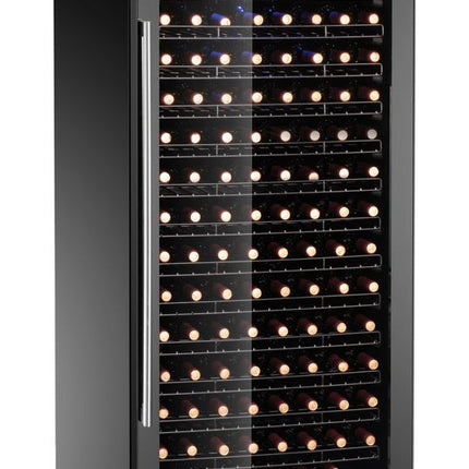 Arktic Weinkühler –  1 Zone –  224 Flaschen – Schwarz – 690 × 700 × H 1834 mm – Produktansicht