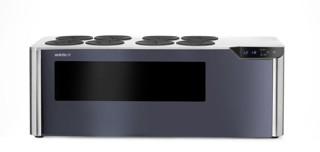 Arktic Theken-Weinkühler Cellar –  2 Zonen – 230 V / 60 W – Schwarz – 350 × 800 × H 293 mm – Produktansicht