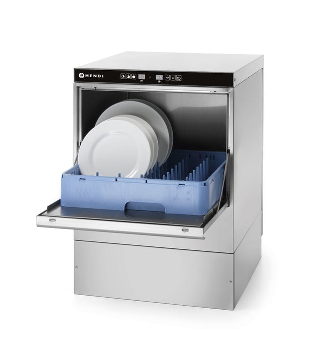 HENDI Geschirrspüler 50 × 50 - elektronische Steuerung – Kitchen Line – 230 V / 3600 W – 570 × 600 × 830 mm – Produktansicht