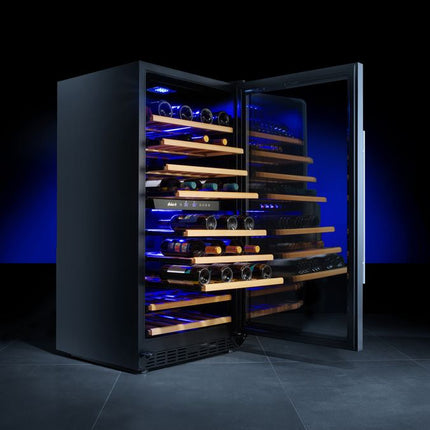 Arktic Weinkühlschrank – 2 Zonen – 72 Flaschen – 232 l – 230 V / 110 W – 595 × 675 × 1215 mm – weitere Produktansicht