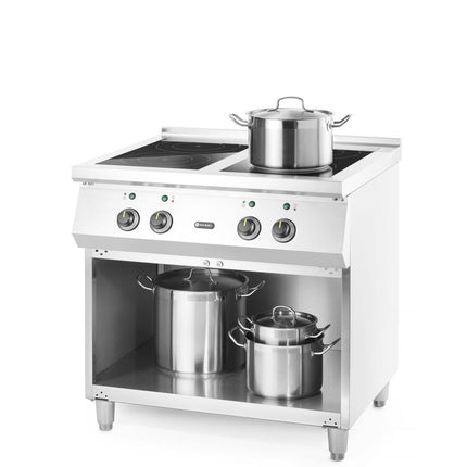 HENDI Induktionsherd – 4 Kochfelder – 400 V / 17000 W – 800 × 720 × 854 mm – weitere Produktansicht
