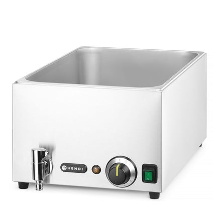 HENDI Bain-Marie mit Ablasshahn Ranger – GN (H)150 mm – GN 1 / 1 – 220-240 V / 1000 W – 576 × 334 × 241 mm – weitere Produktansicht