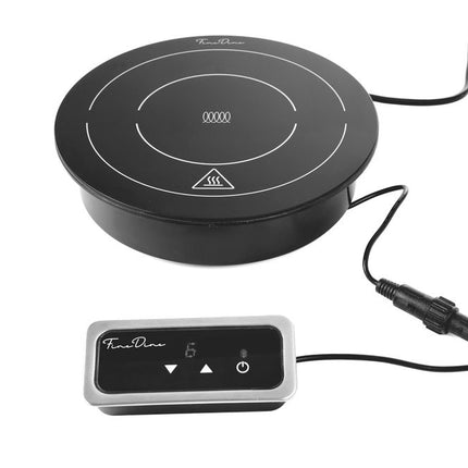 Fine Dine Induktionsheizplatte 800 W – Schwarz – 230 V / 800 W – Ø 245 × H 80 mm – weitere Produktansicht