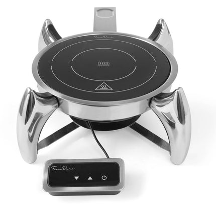 Fine Dine Induktionsheizplatte 800 W – Schwarz – 230 V / 800 W – Ø 245 × H 80 mm – Produktansicht